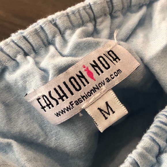 ❌❌ SOLD ❌❌ Fashion Nova Off Shoulder Ruffle Romper - Picture 8 of 8